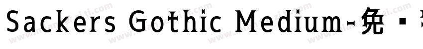 Sackers Gothic Medium字体转换